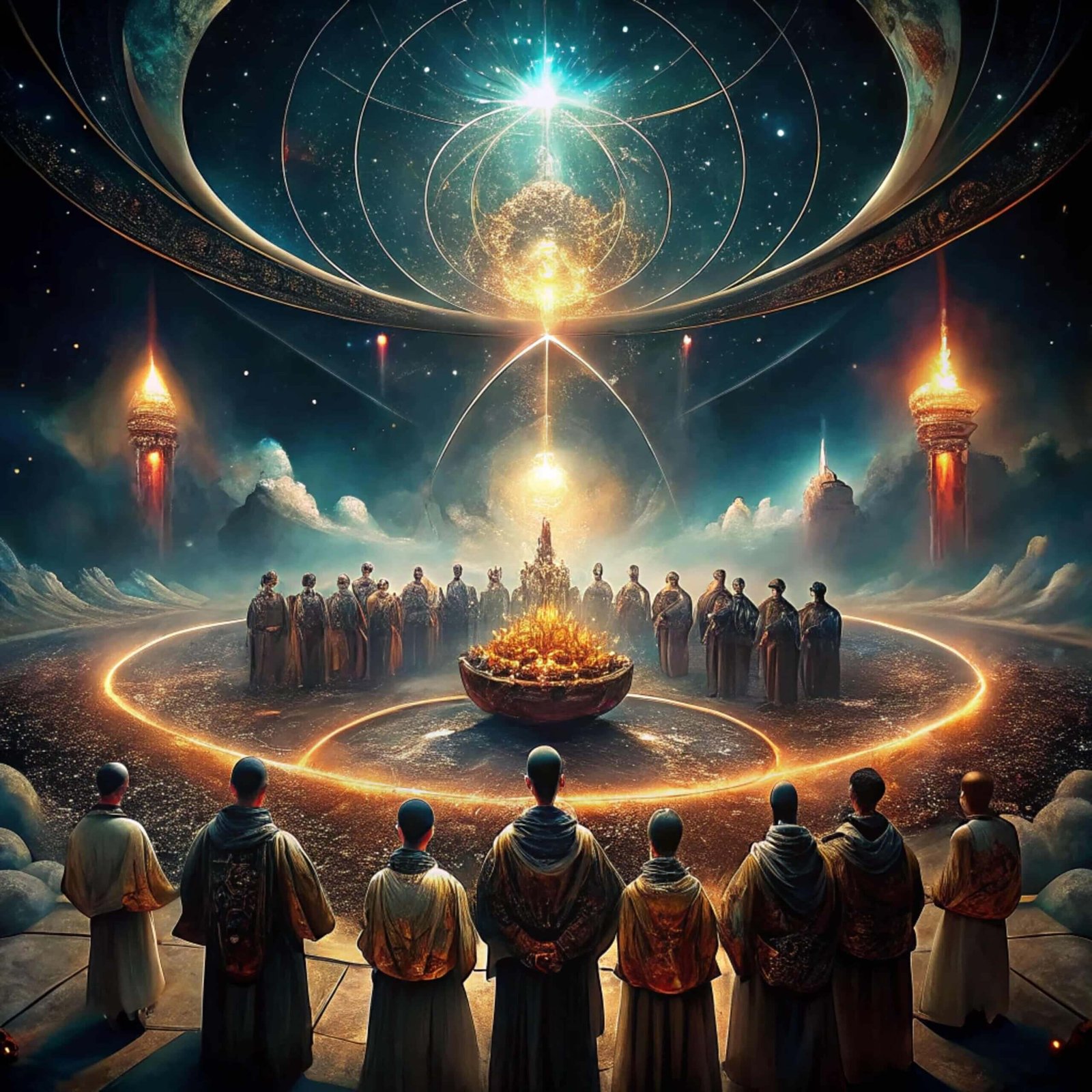 a cosmic amphitheater where multi ethnic chorister min scaled 3