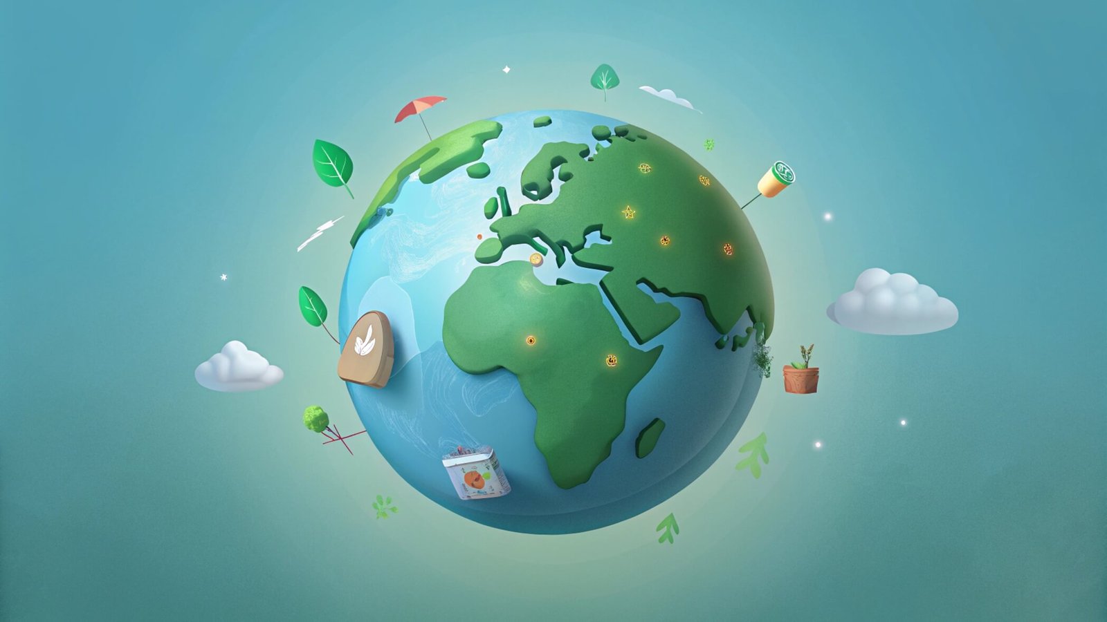 earth shaped art canvas left side showing defores 3