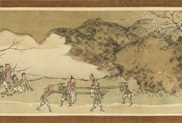Plum Blossom Excursion Jin Tingbiao's Miniature Handscroll采梅图小手卷 - 图片 5
