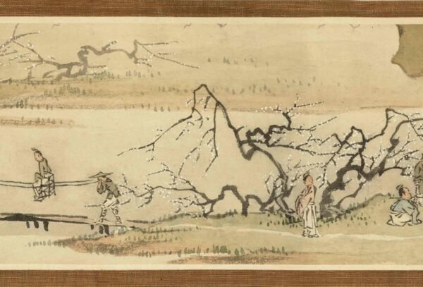 Plum Blossom Excursion Jin Tingbiao's Miniature Handscroll采梅图小手卷 - 图片 6