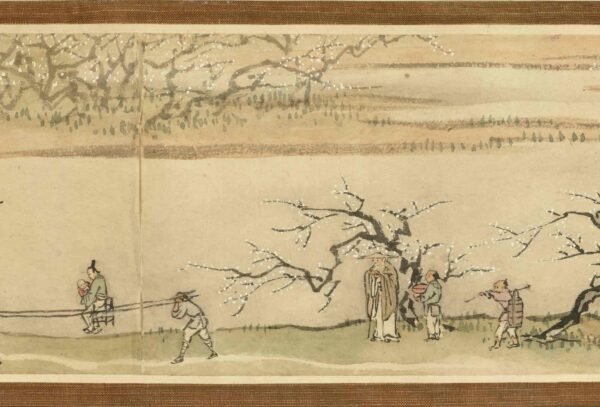 Plum Blossom Excursion Jin Tingbiao's Miniature Handscroll采梅图小手卷 - 图片 8