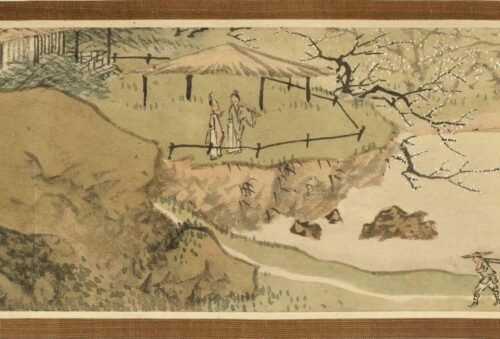 Plum Blossom Excursion Jin Tingbiao's Miniature Handscroll采梅图小手卷