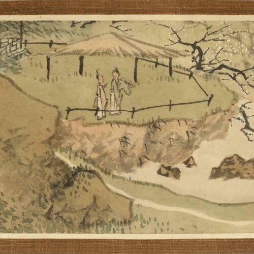 Sun Kehong’s literati lifestyle themes（Scroll）销闲清课图