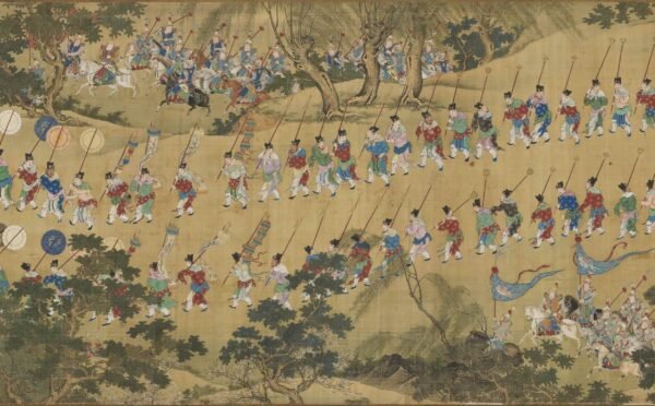 Departing the Imperial Guard Scroll (出警图卷) - 图片 12