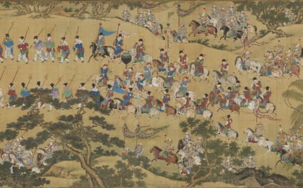 Departing the Imperial Guard Scroll (出警图卷) - 图片 13