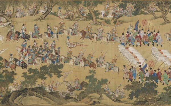 Departing the Imperial Guard Scroll (出警图卷) - 图片 16