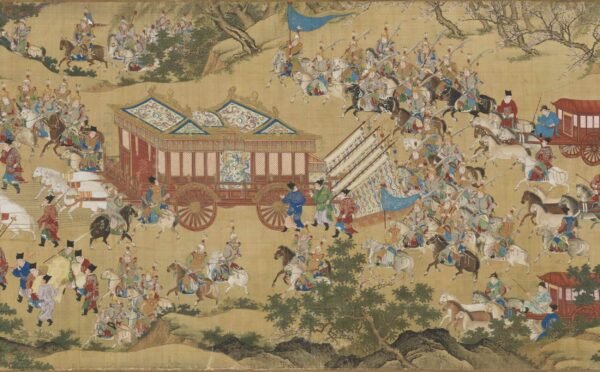 Departing the Imperial Guard Scroll (出警图卷) - 图片 17