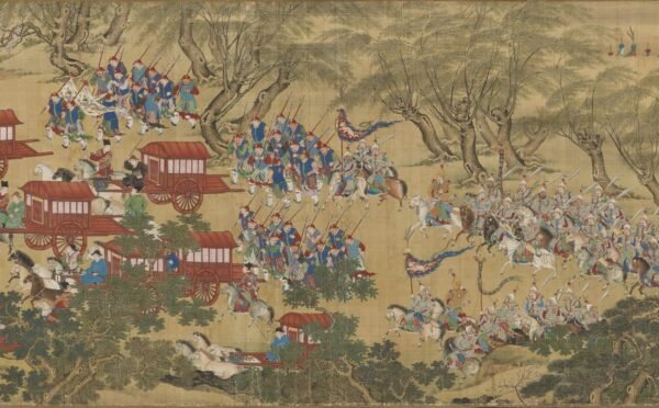 Departing the Imperial Guard Scroll (出警图卷) - 图片 18