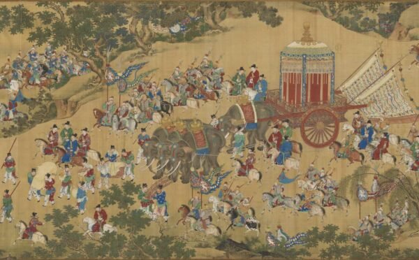 Departing the Imperial Guard Scroll (出警图卷) - 图片 8