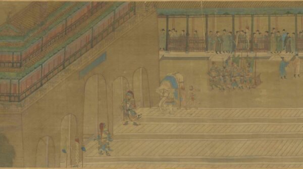 Viewing the Imperial Exam Results Scroll (Attributed to Qiu Ying), Ming Dynasty观榜图卷. - 图片 7