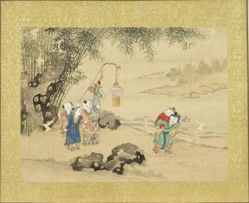 An Illustrated Album of Harmonious Joy in the Lantern Festival（Scroll）欢洽寰区图册