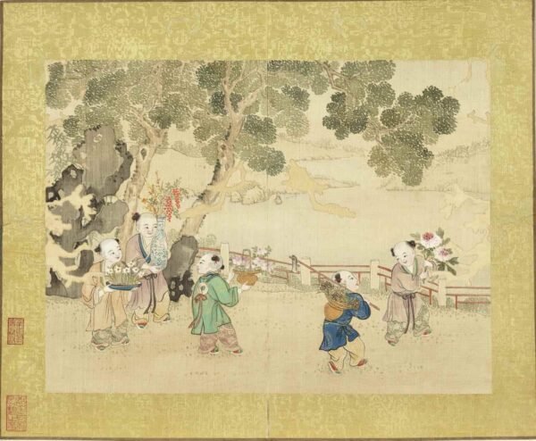 An Illustrated Album of Harmonious Joy in the Lantern Festival（Scroll）欢洽寰区图册 - 图片 13