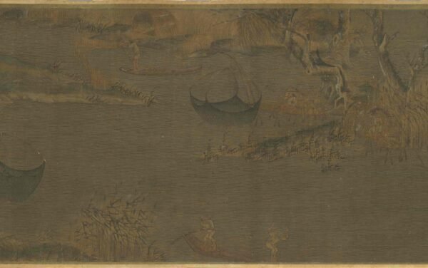 First Snow on the River (scroll)江行初雪图卷 - 图片 7