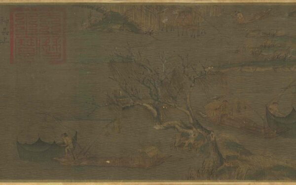First Snow on the River (scroll)江行初雪图卷 - 图片 8