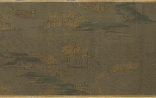 First Snow on the River (scroll)江行初雪图卷 - 图片 9