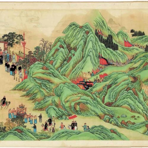 Sun Kehong’s literati lifestyle themes（Scroll）销闲清课图