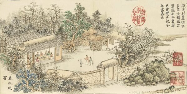 Gathering Spring's Splendor An Illustrated Album of Qing Dynasty Celebrations(Scroll)开韶集胜册 - 图片 2