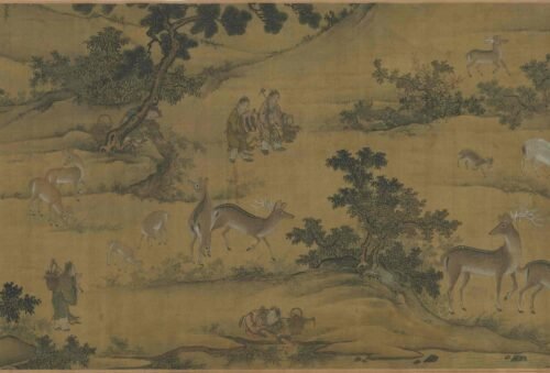Hundred Deer Scroll明人百禄图卷