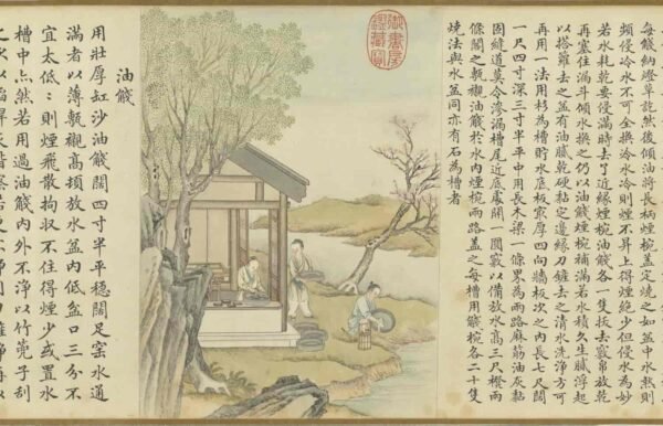 Compendium of Ink-Making Techniques (scroll)墨法集要图卷 - 图片 5