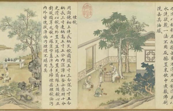 Compendium of Ink-Making Techniques (scroll)墨法集要图卷 - 图片 6
