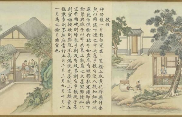 Compendium of Ink-Making Techniques (scroll)墨法集要图卷 - 图片 11