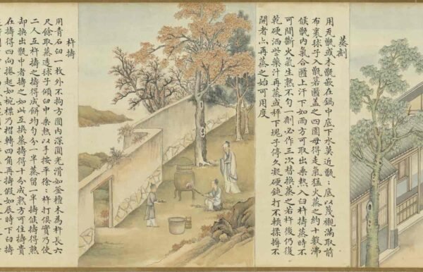 Compendium of Ink-Making Techniques (scroll)墨法集要图卷 - 图片 12