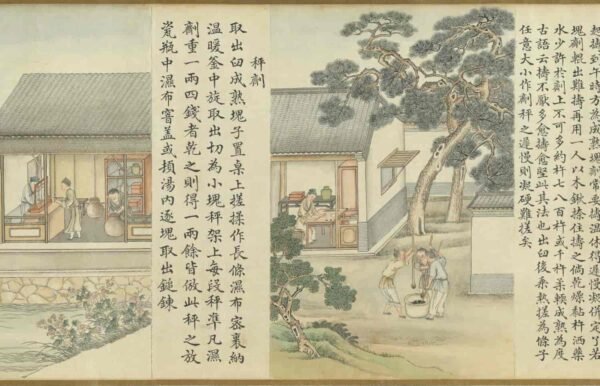 Compendium of Ink-Making Techniques (scroll)墨法集要图卷 - 图片 13