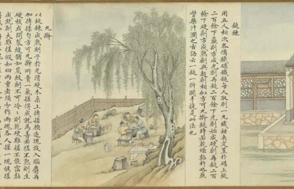 Compendium of Ink-Making Techniques (scroll)墨法集要图卷 - 图片 14