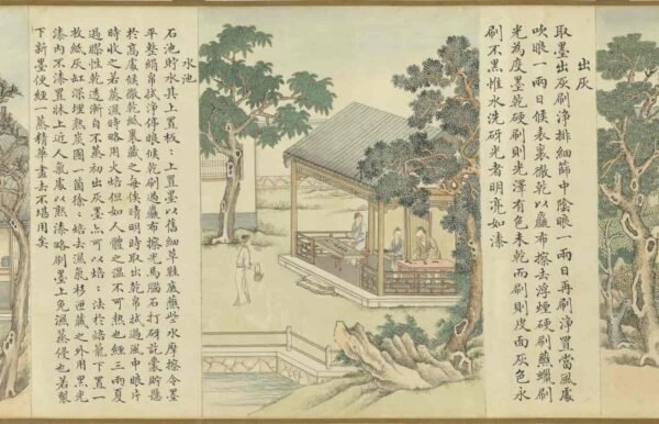 Compendium of Ink-Making Techniques (scroll)墨法集要图卷 - 图片 18