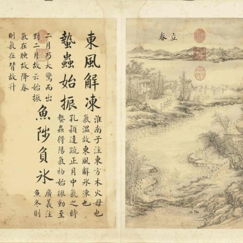 Sun Kehong’s literati lifestyle themes（Scroll）销闲清课图