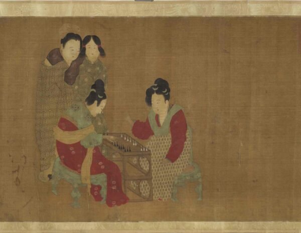 Court Ladies Playing Backgammon (scroll)内人双陆图卷 - 图片 4