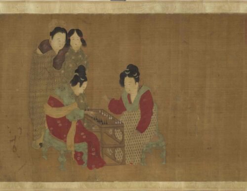 Court Ladies Playing Backgammon (scroll)内人双陆图卷