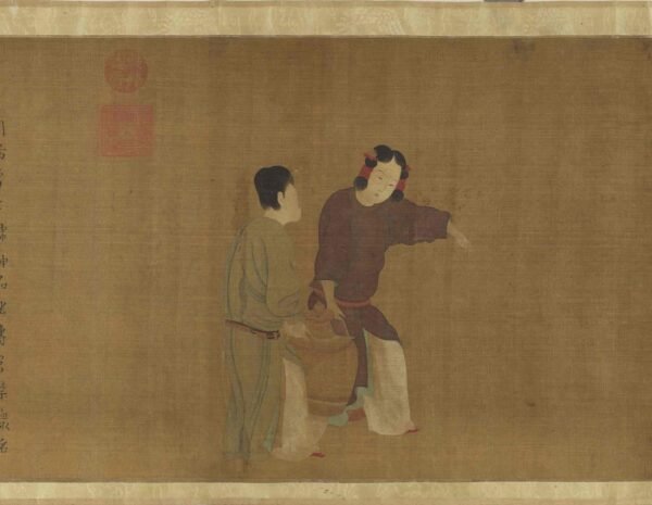 Court Ladies Playing Backgammon (scroll)内人双陆图卷 - 图片 3
