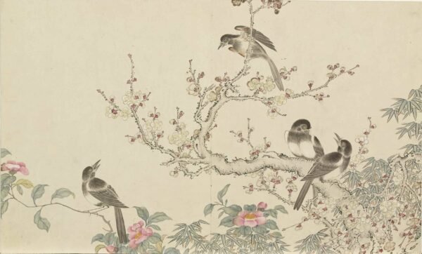 Peace and Spring Auspices Album（Scroll）平安春喜图册 - 图片 4