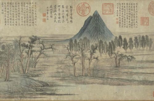 Autumn Scenery of Mount Hua and Que(Scroll)鹊华秋色图卷