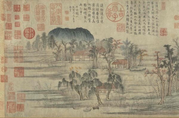 Autumn Scenery of Mount Hua and Que(Scroll)鹊华秋色图卷 - 图片 2
