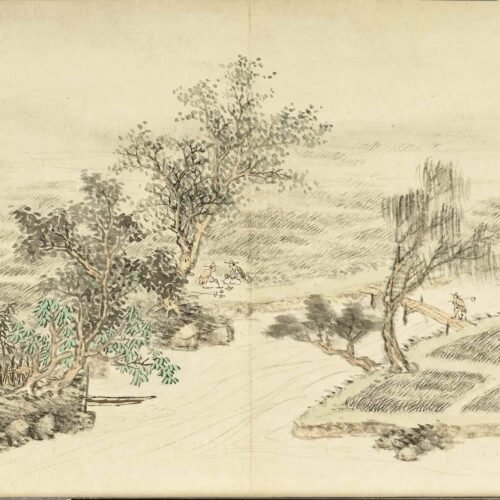 Yu the Great’s mythological and artistic significance（Scroll）禹王治水图卷