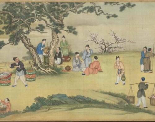 Spring Festival in a Peaceful Market（Scroll）太平春市图卷
