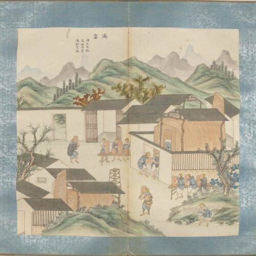 Sun Kehong’s literati lifestyle themes（Scroll）销闲清课图