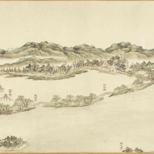 Yu the Great’s mythological and artistic significance（Scroll）禹王治水图卷