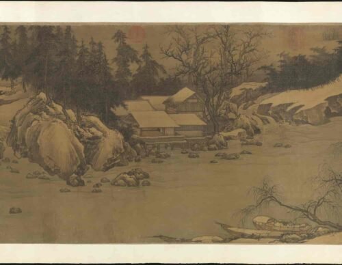 Streams and Mountains under Snow historical context溪山雪意图