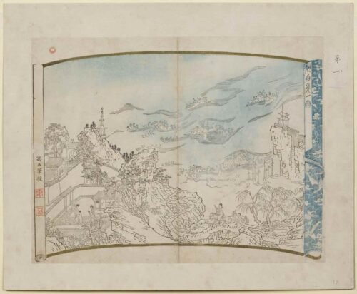 The Romance of the West Chamber Woodblock Prints（Scroll）西厢记版画