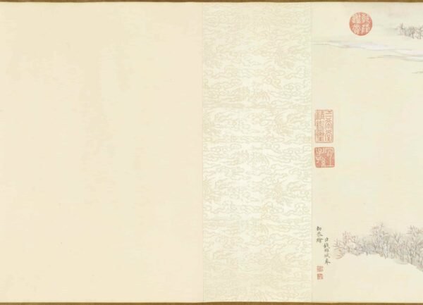 Qianlong’s ice-sledding and court propaganda御制雪中坐冰床即景图卷 - 图片 6