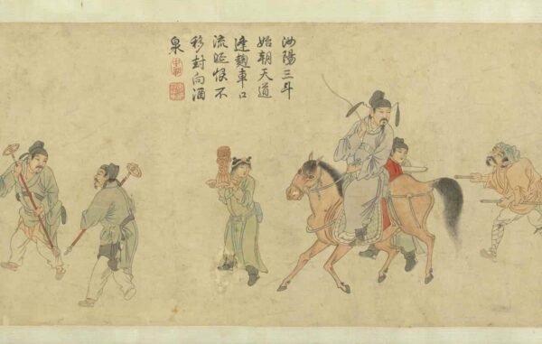 Tang Dynasty Eight Immortals cultural legacy（Scroll）饮中八仙图卷