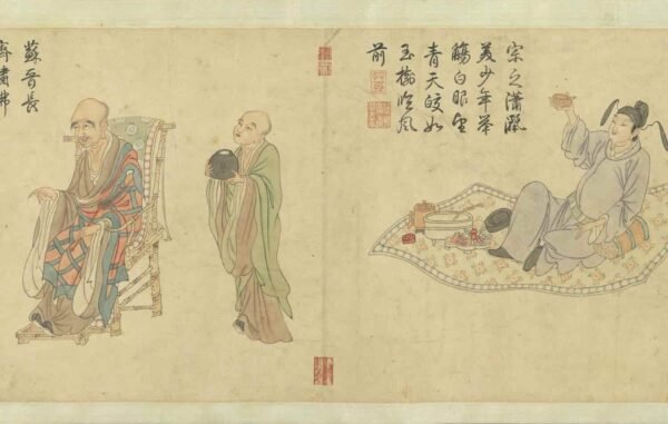 Tang Dynasty Eight Immortals cultural legacy（Scroll）饮中八仙图卷 - 图片 7
