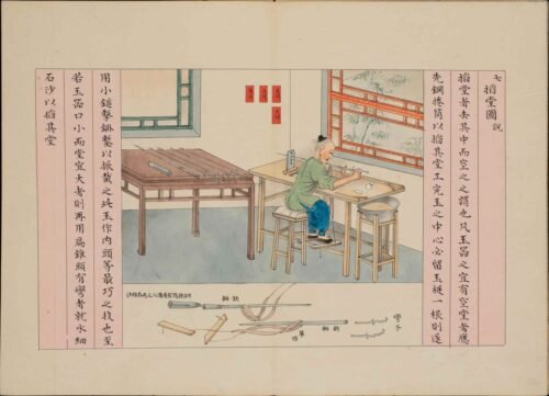 An Illustrated Manual of Jade Crafting(Scroll)玉作图