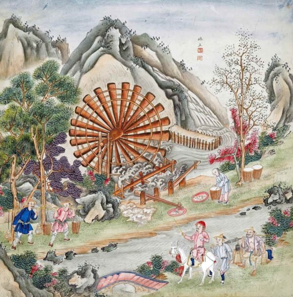 Paintings of the Porcelain Production and Transport(Scroll)瓷器制运图 - 图片 3