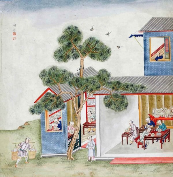 Paintings of the Porcelain Production and Transport(Scroll)瓷器制运图 - 图片 8