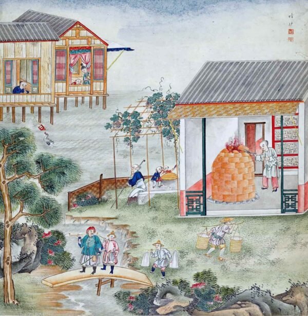 Paintings of the Porcelain Production and Transport(Scroll)瓷器制运图 - 图片 10